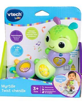 VTech Twist & Explore Caterpillar Musical Sensory Toy 3M+ (French) New in Box
